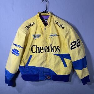Vintage Cheerios Racing Johnny Benson #26 JH Jacket Coat USA Made Size Large
